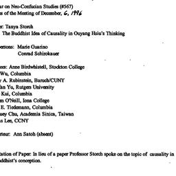 Minutes, 1996-12-06. Neo-Co...