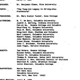 Minutes, 1986-03-07. Neo-Co...