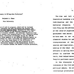 Speaker's paper, 1986-0...