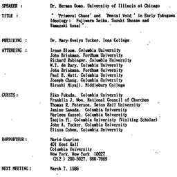 Minutes, 1986-02-07. Neo-Co...