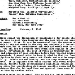 Minutes, 1984-12-07. Neo-Co...