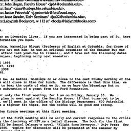 Announcements, 1997-12-09. ...