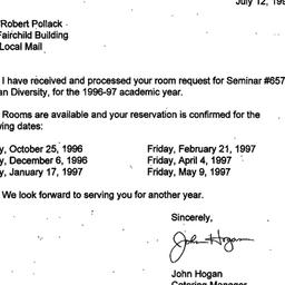 Correspondence, 1997-07-12....