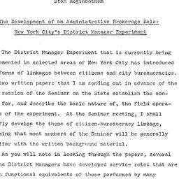 Speaker's paper, 1973-0...