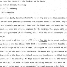 Minutes, 1973-04-23. The St...