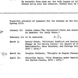 Announcements, 1975-12-16. ...