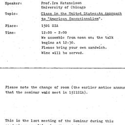 Announcements, 1976-05-05. ...