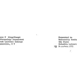 Speaker's paper, 1972-1...