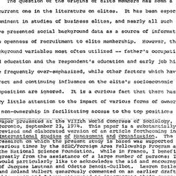 Speaker's paper, 1975-1...