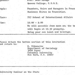 Announcements, 1975-11-19. ...