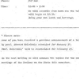 Announcements, 1976-01-23. ...