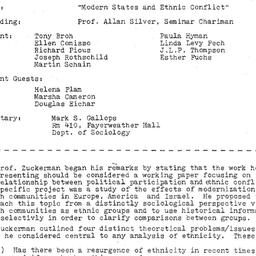 Minutes, 1981-01-20. The St...