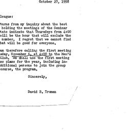 Correspondence, 1958-10-27....