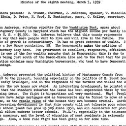 Minutes, 1959-03-05. The St...
