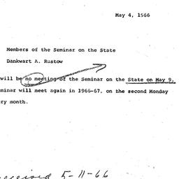 Correspondence, 1966-05-04....