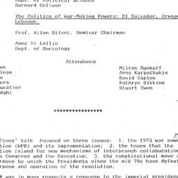 Minutes, 1984-10-16. The St...
