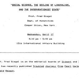 Announcements, 1985-04-17. ...