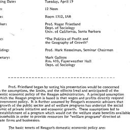 Minutes, 1983-04-19. The St...