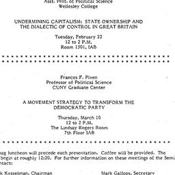Announcements, 1983-02-22. ...