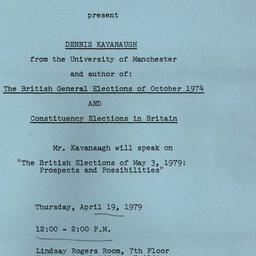 Announcements, 1979-05-03. ...