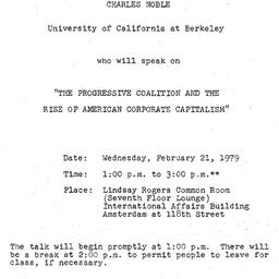 Announcements, 1979-02-21. ...
