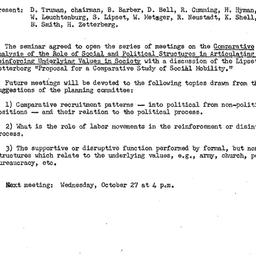 Minutes, 1954-10-13. The St...