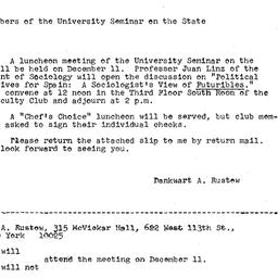 Announcements, 1967-12-01. ...