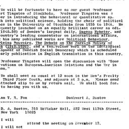 Announcements, 1967-11-01. ...