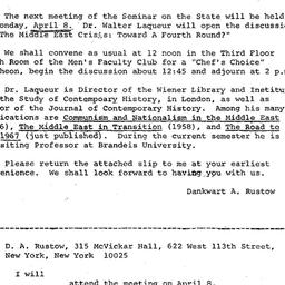 Announcements, 1968-03-22. ...