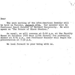 Announcements, 1976-01-07. ...