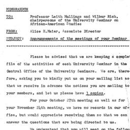 Announcements, 1975-11-17. ...
