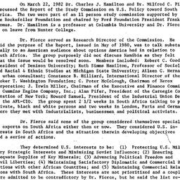Minutes, 1982-03-22. Africa...