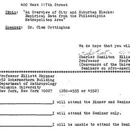 Announcements, 1979-11-19. ...