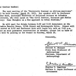 Announcements, 1975-03-11. ...