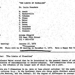 Minutes, 1975-11-25. Cultur...