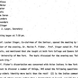 Minutes, 1979-01-23. Cultur...