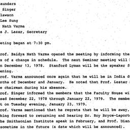 Minutes, 1978-11-14. Cultur...