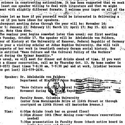 Announcements, 1989-10-17. ...
