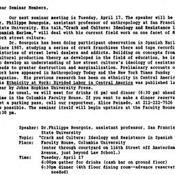 Announcements, 1990-04-17. ...
