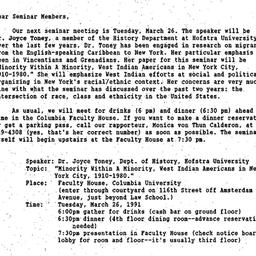Announcements, 1991-03-26. ...
