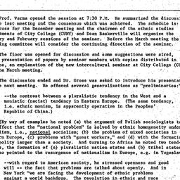 Minutes, 1973-11-08. Cultur...