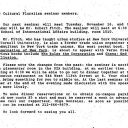 Announcements, 1993-11-16. ...