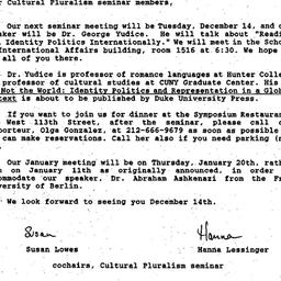 Announcements, 1993-12-14. ...