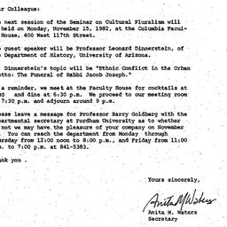 Announcements, 1981-10-25. ...