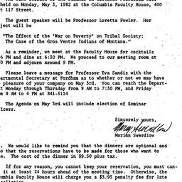 Announcements, 1982-04-20. ...