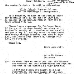 Announcements, 1984-04-26. ...