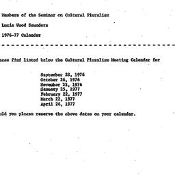 Schedules, Culture, Power, ...