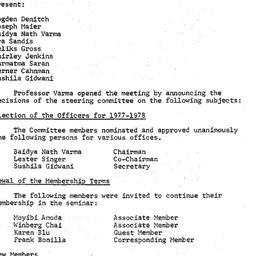 Minutes, 1977-03-22. Cultur...