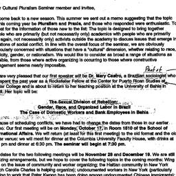Announcements, 1994-09-14. ...