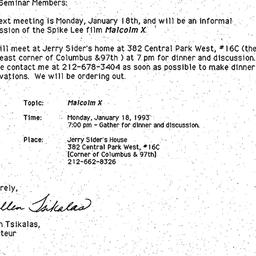 Announcements, 1993-01-18. ...